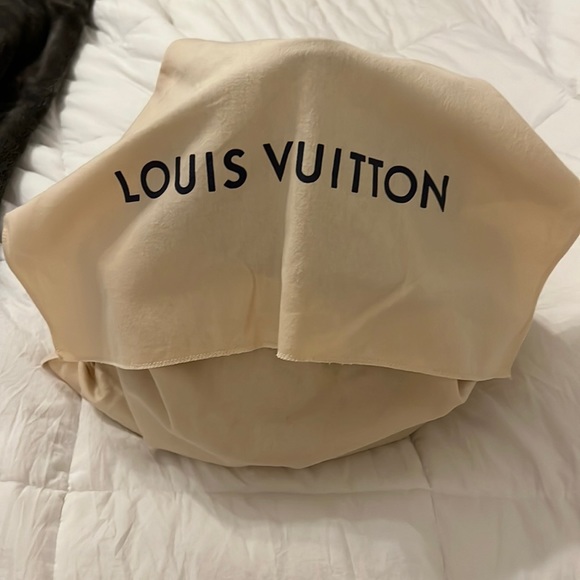 Authentic LV Montsouris PM, Brown/Black/inside is a burgundy red - Picture 8 of 8